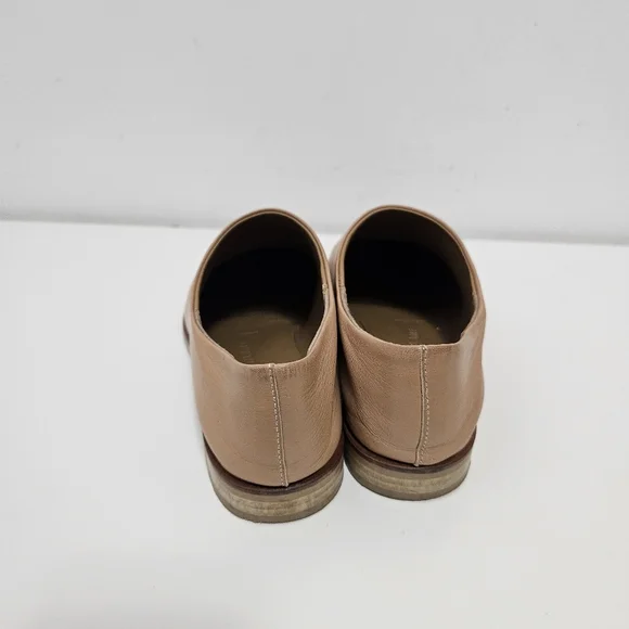 Everlane Modern Babo Mule Flats Slip On Leather Size 7 Pointy Toe Beige - Picture 5 of 7